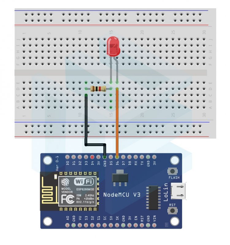 Nodemcu ESP8266 Kablosuz - HTML Arayüzü ile Led Yakıp - Söndürme