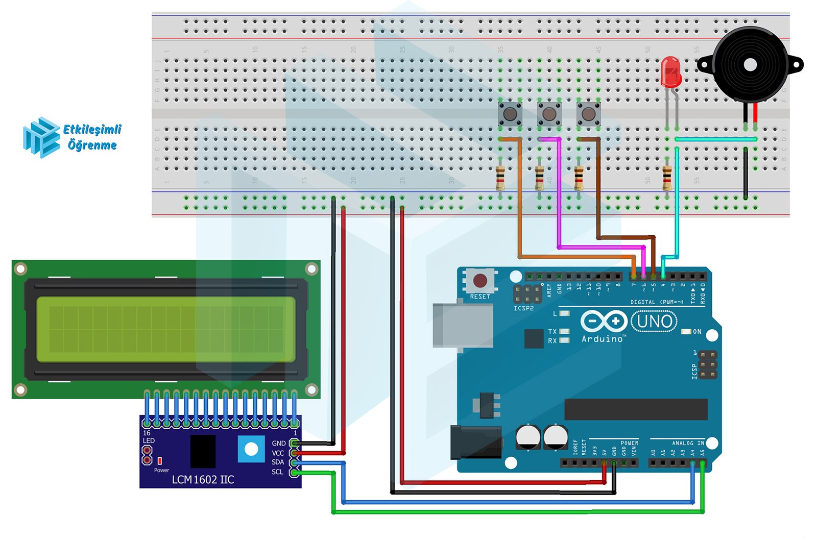 Arduino - Geri Sayım - Alarm Projesi